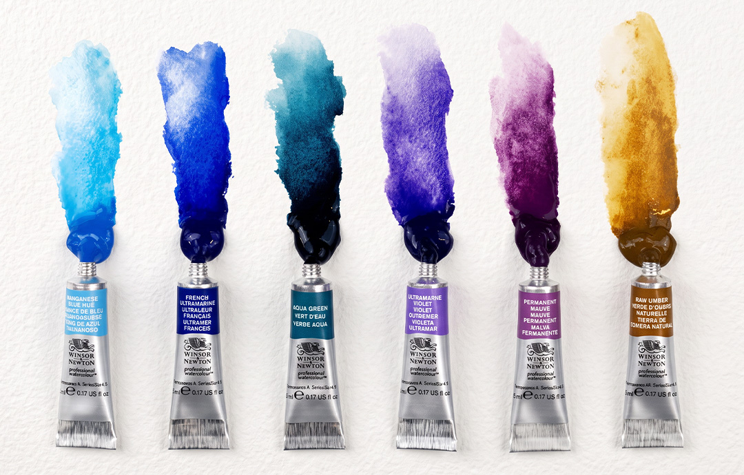 sada akvarelovych barev winsor newton - granulating colours text2
